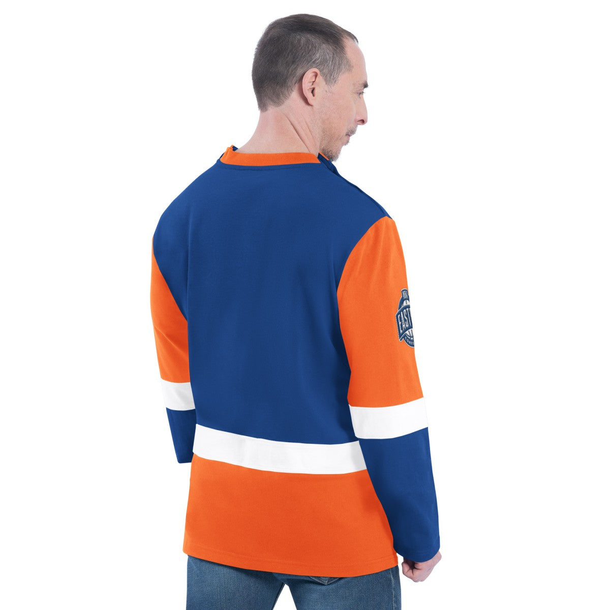 Blue New York Knicks G-III Sports by Carl Banks Adaptive Rugby Long Sleeve Top | NBA
