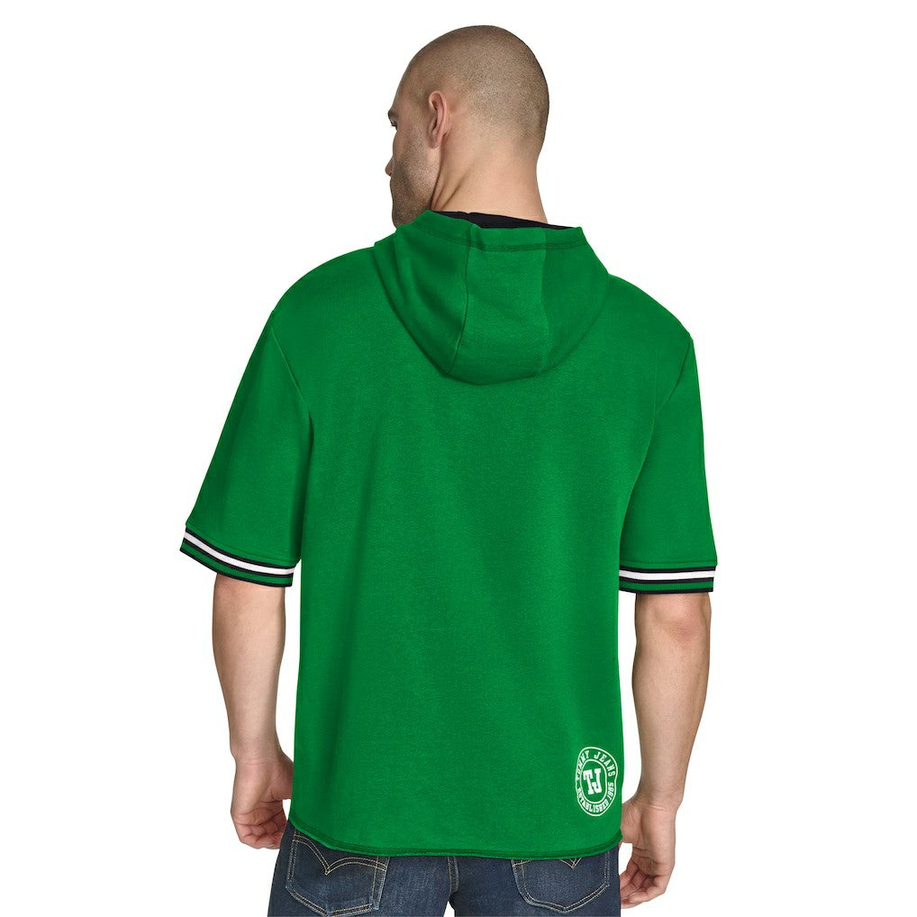 Kelly Green Boston Celtics Tommy Jeans Paul French Terry Short Sleeve Pullover Hoodie | NBA