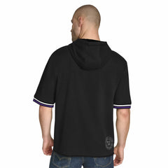 Black Sacramento Kings Tommy Jeans Paul French Terry Short Sleeve Pullover Hoodie | NBA