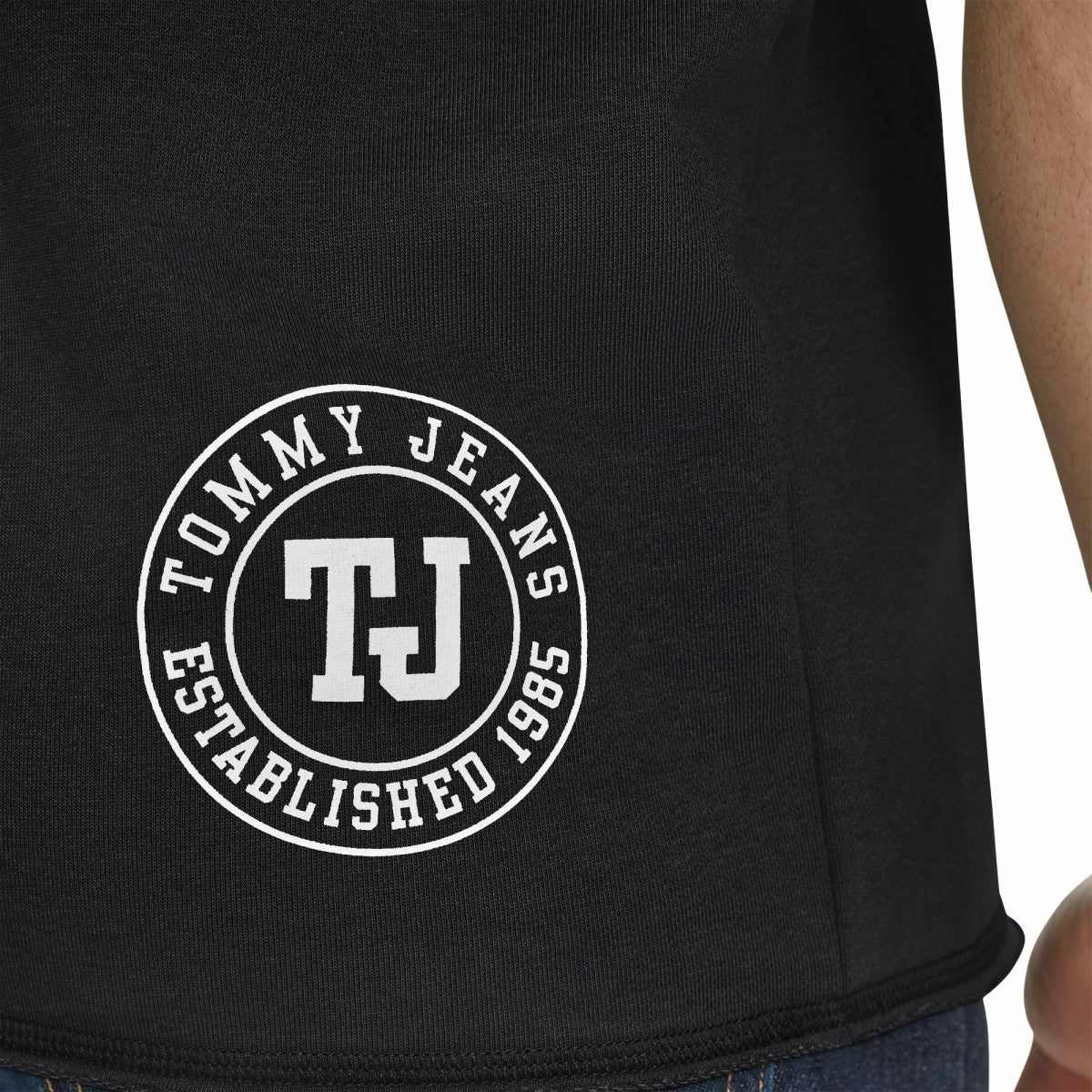 Black Sacramento Kings Tommy Jeans Paul French Terry Short Sleeve Pullover Hoodie | NBA