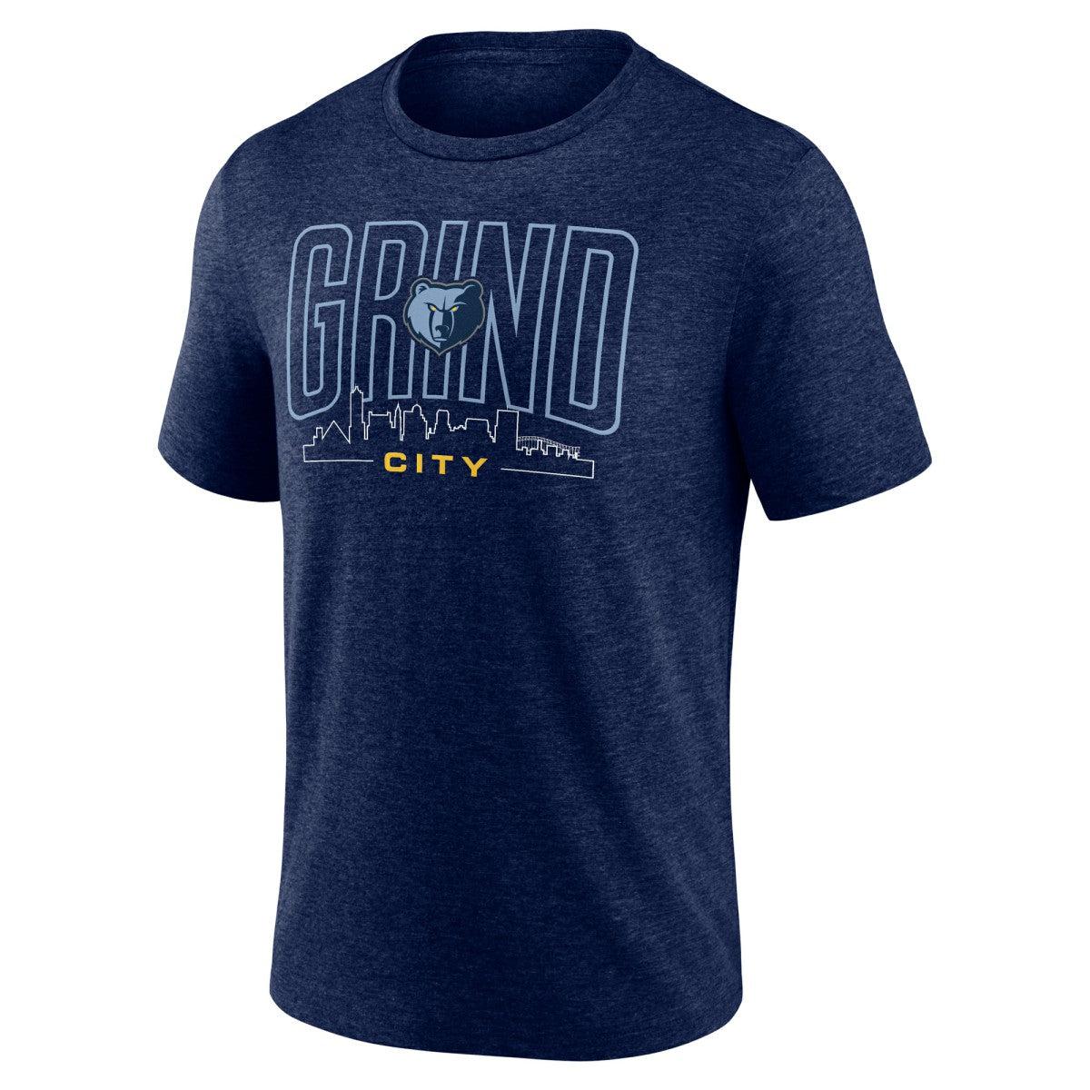 Navy Memphis Grizzlies Huddle Tri-Blend T-Shirt | NBA