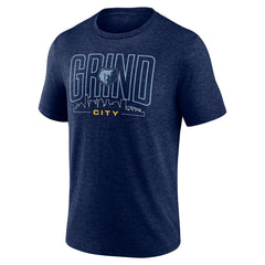 Navy Memphis Grizzlies Huddle Tri-Blend T-Shirt | NBA