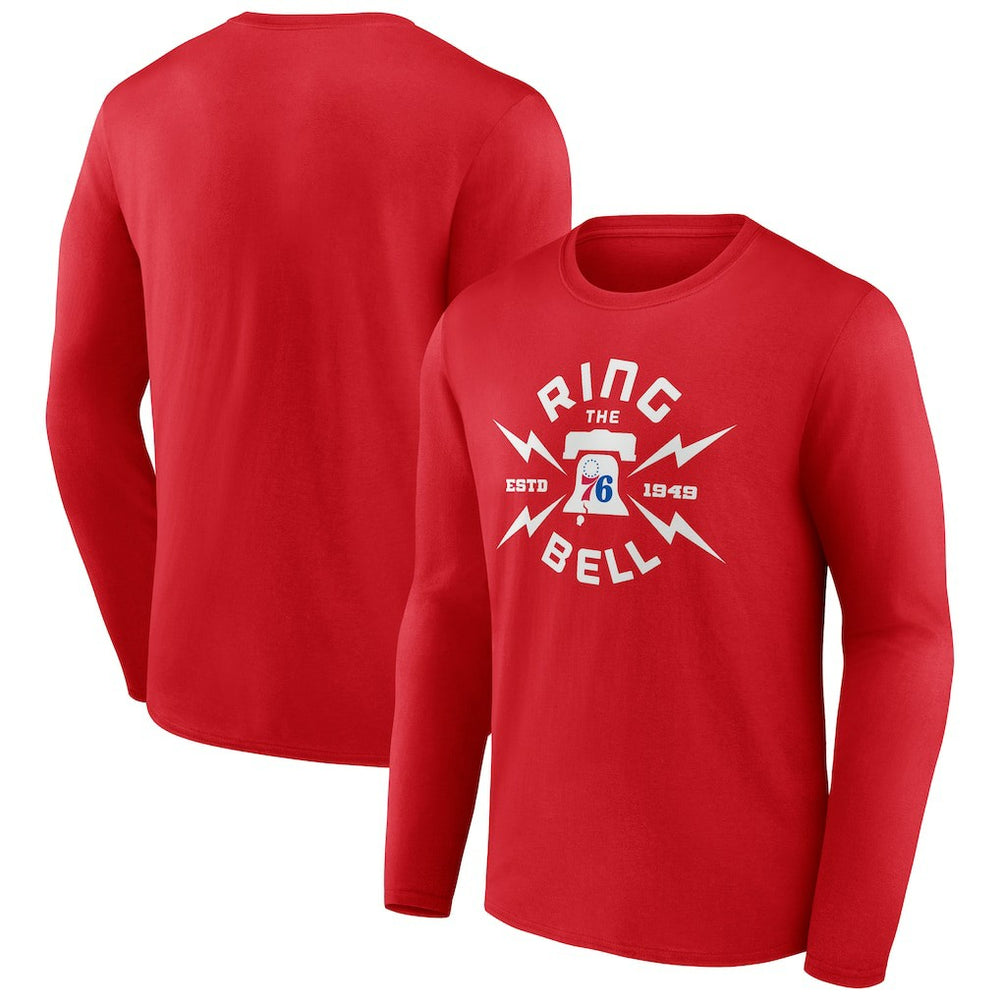 Red Philadelphia 76ers Huddle Long Sleeve T-Shirt | NBA
