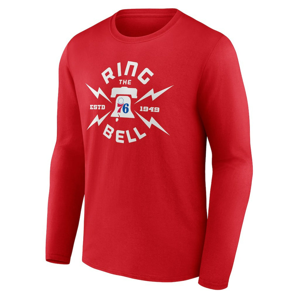 Red Philadelphia 76ers Huddle Long Sleeve T-Shirt | NBA