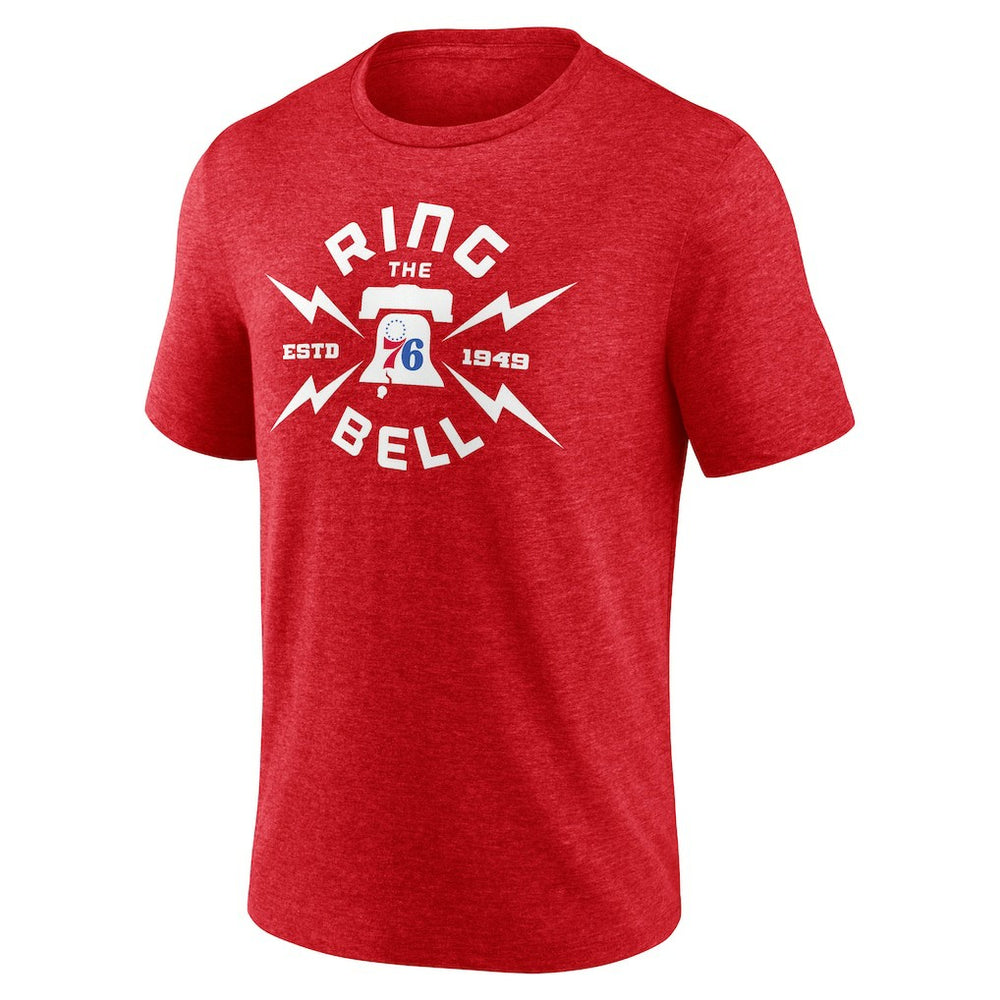 Red Philadelphia 76ers Huddle Tri-Blend T-Shirt | NBA