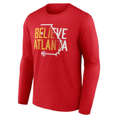 Red Atlanta Hawks Team Pride Long Sleeve T-Shirt | NBA