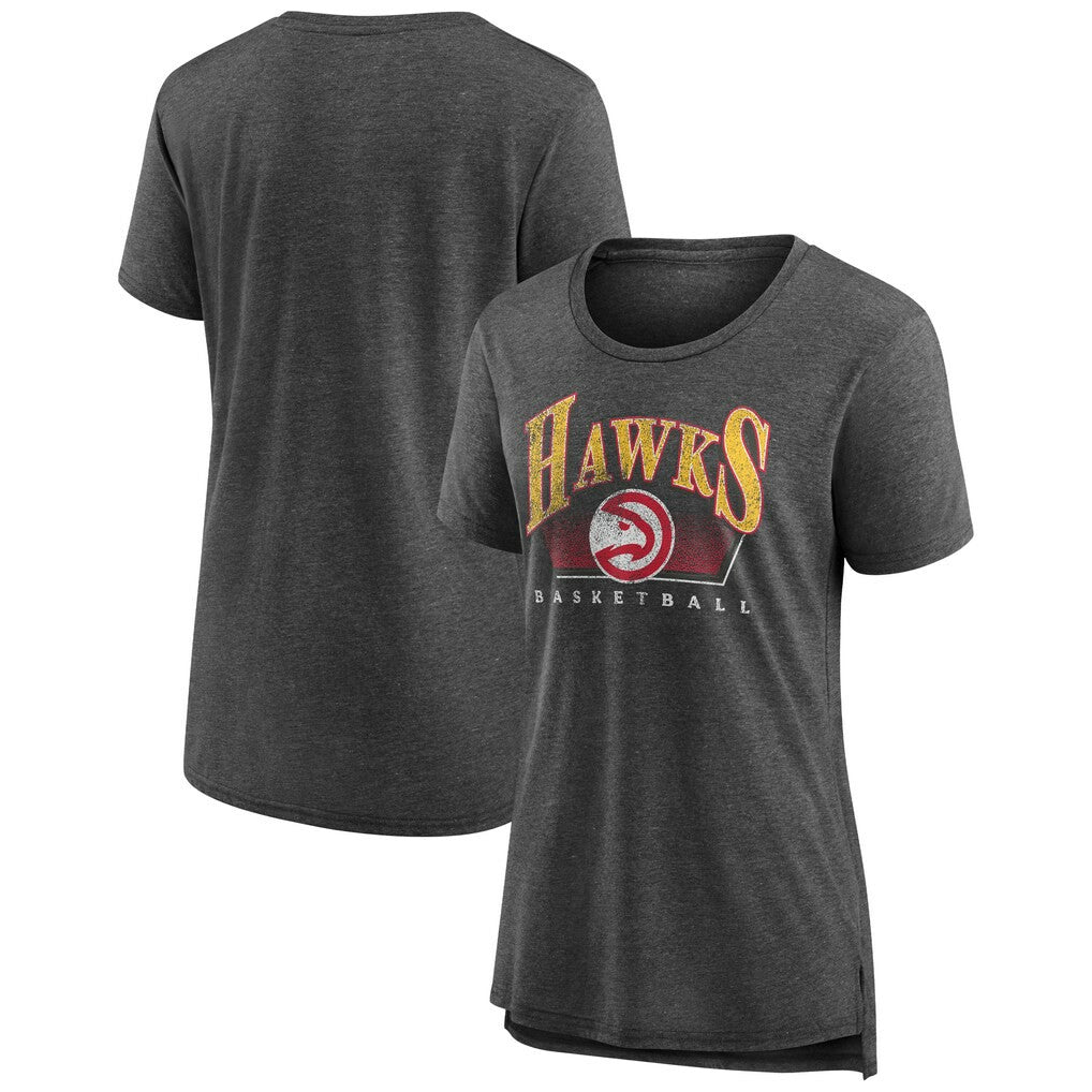 Gray Atlanta Hawks Women's Selection Tri-Blend T-Shirt | NBA