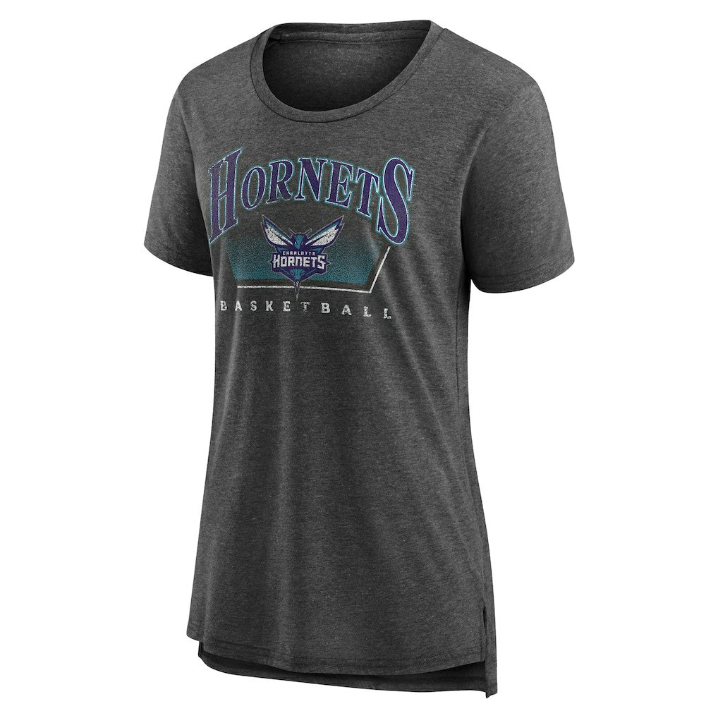 Gray Charlotte Hornets Women's Selection Tri-Blend T-Shirt | NBA