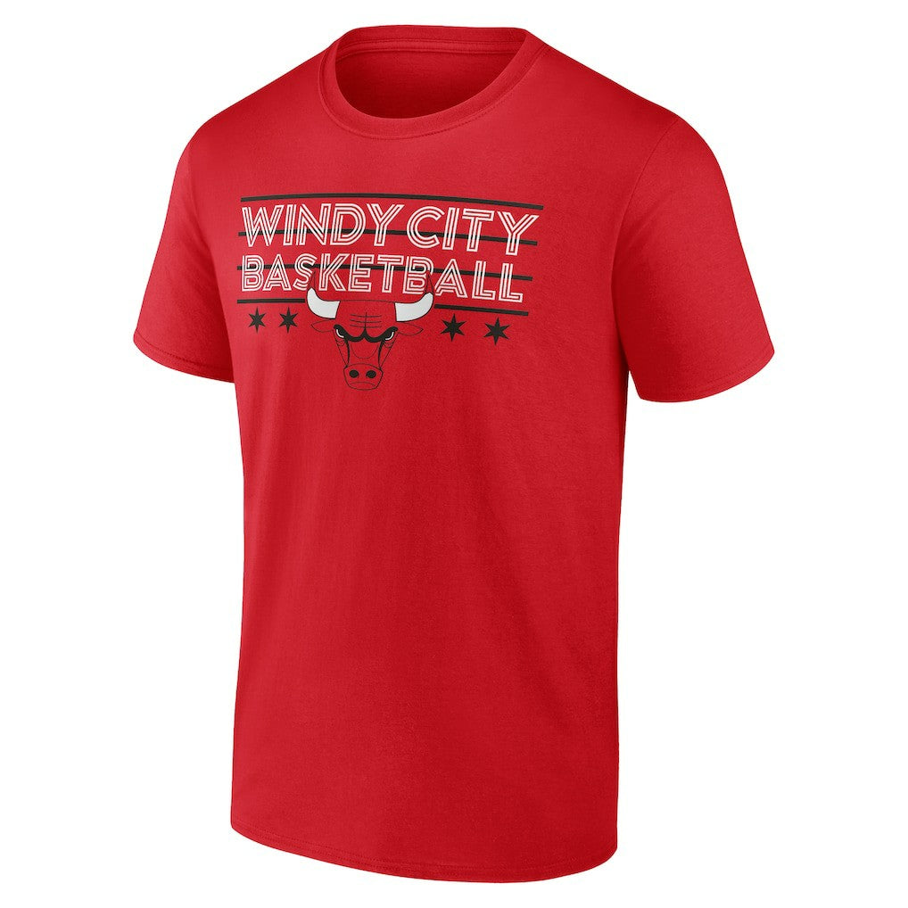 Red Chicago Bulls Core Hometown Launch T-Shirt sale | NBA