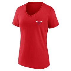 Red Chicago Bulls Women's Clutch V-Neck T-Shirt sale | NBA
