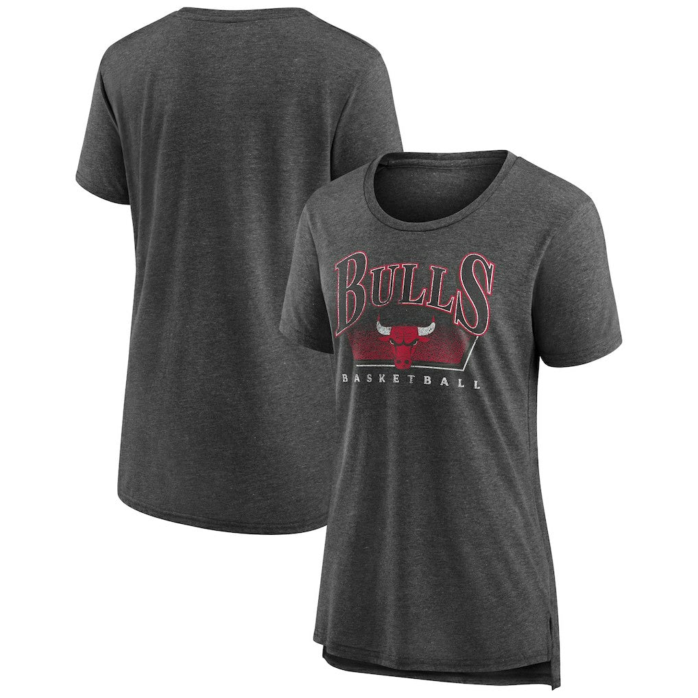 Gray Chicago Bulls Women's Selection Tri-Blend T-Shirt sale | NBA