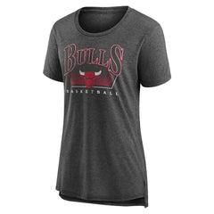 Gray Chicago Bulls Women's Selection Tri-Blend T-Shirt sale | NBA