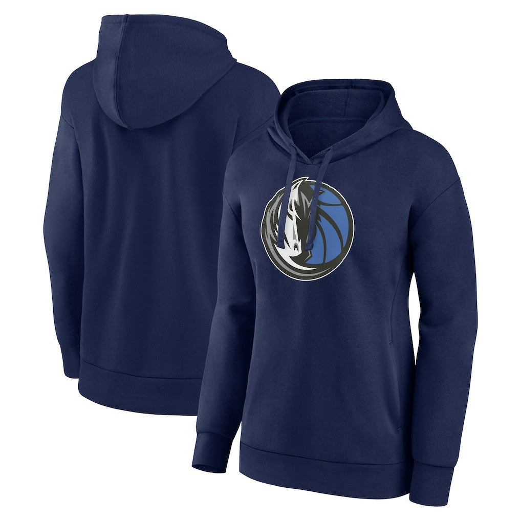 Navy Dallas Mavericks Women's Primary Logo Pullover Hoodie sale | NBA