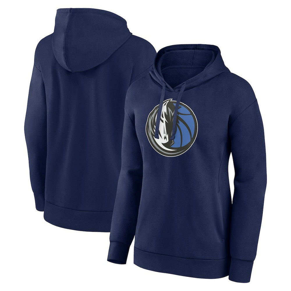 Navy Dallas Mavericks Women's Primary Logo Pullover Hoodie sale | NBA
