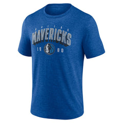 Blue Dallas Mavericks Backboard Tri-Blend T-Shirt sale | NBA