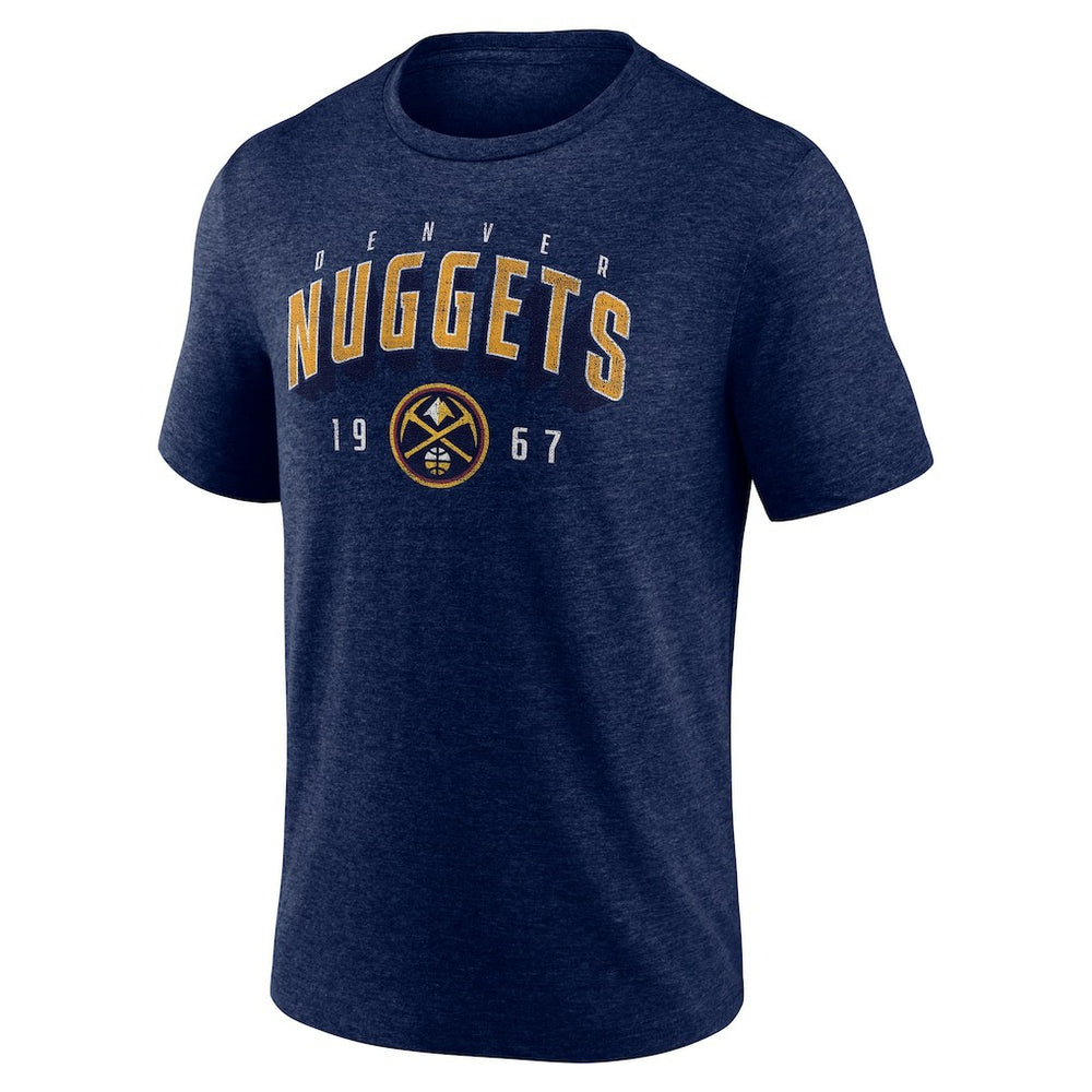 Navy Denver Nuggets Backboard Tri-Blend T-Shirt sale | NBA