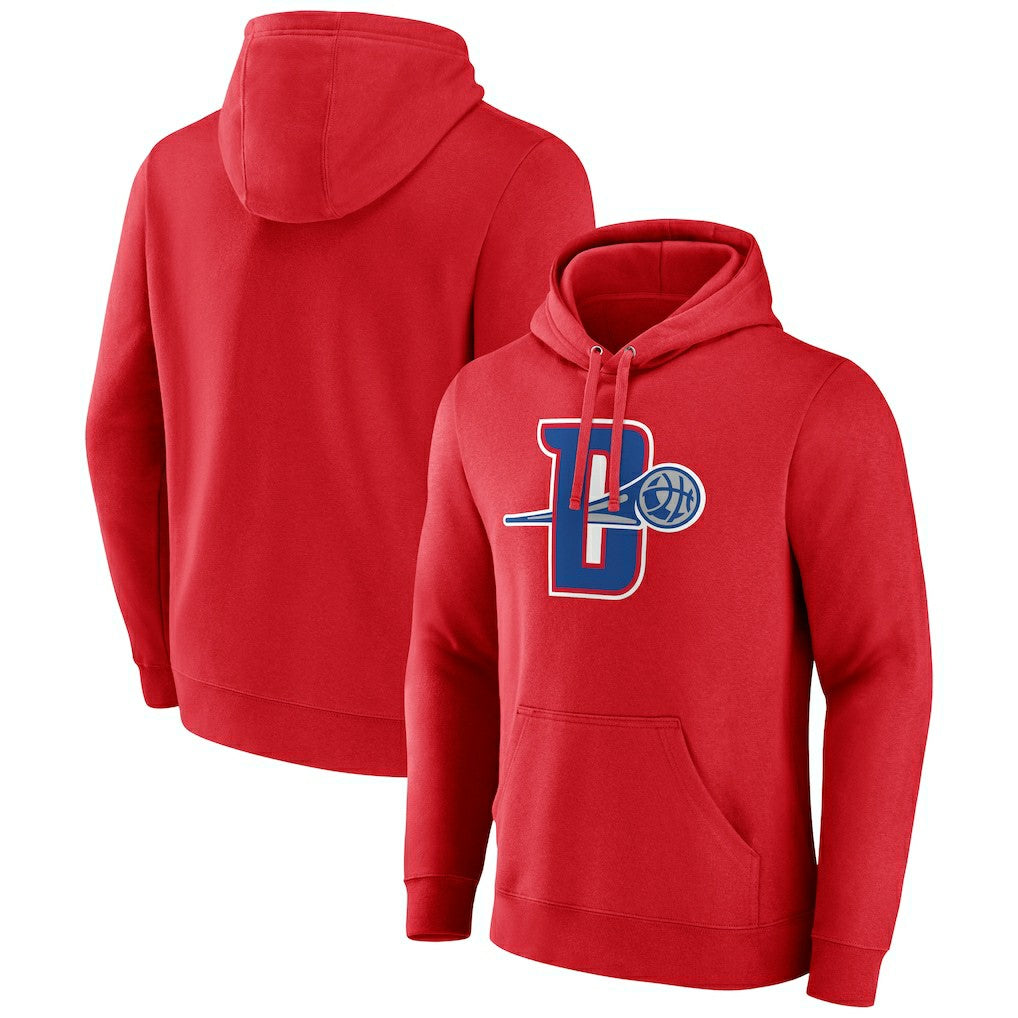 Red Detroit Pistons Alternate Logo Pullover Hoodie sale | NBA