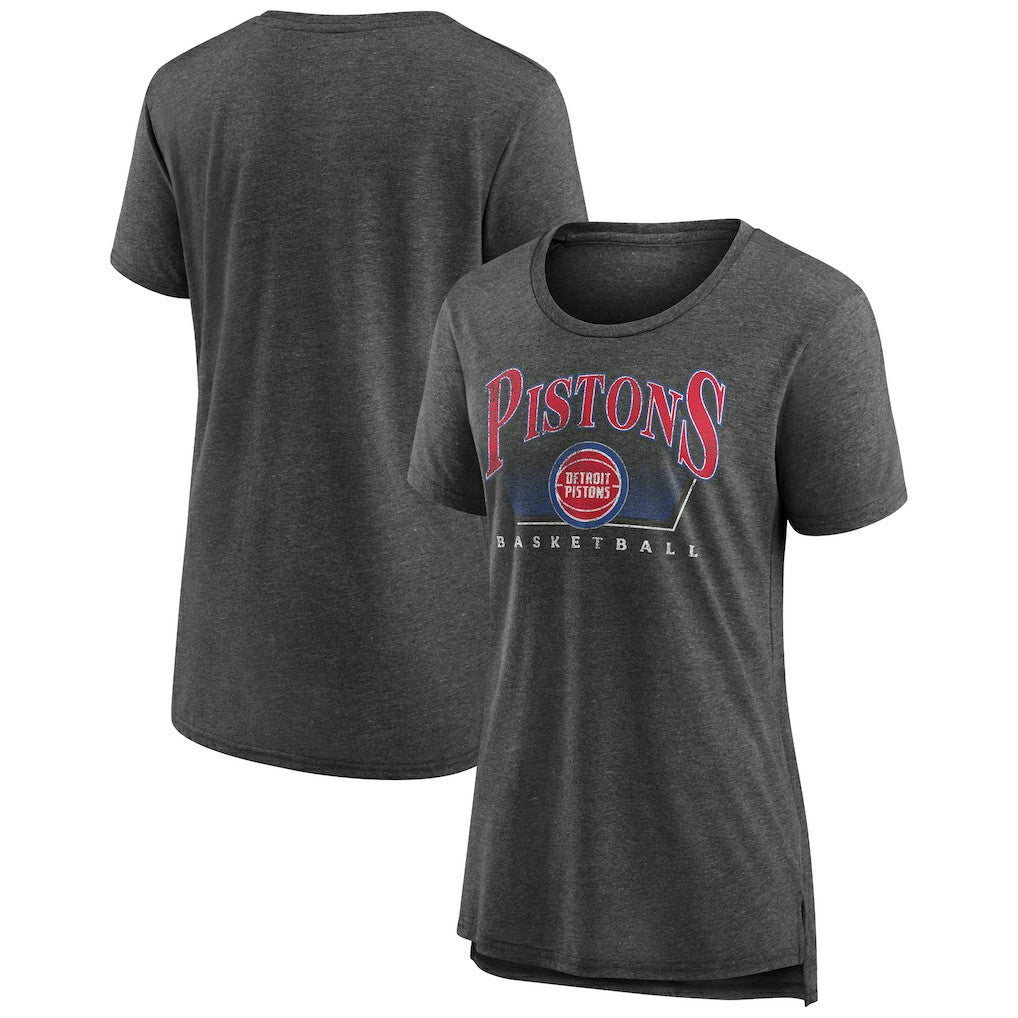 Gray Detroit Pistons Women's Selection Tri-Blend T-Shirt sale | NBA
