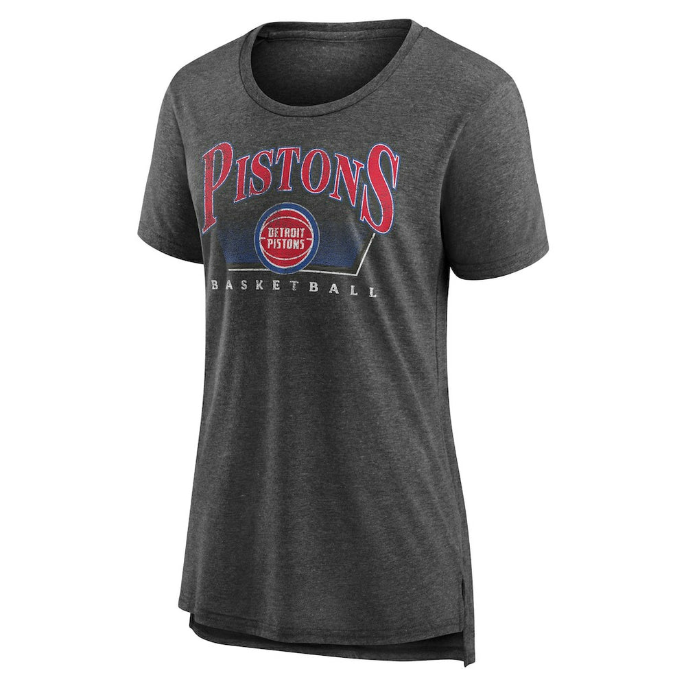 Gray Detroit Pistons Women's Selection Tri-Blend T-Shirt sale | NBA