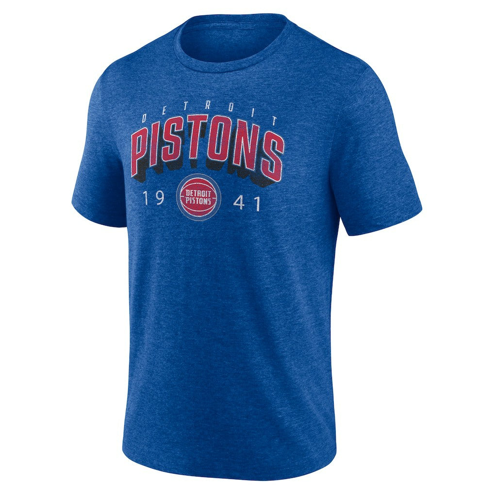 Blue Detroit Pistons Backboard Tri-Blend T-Shirt sale | NBA