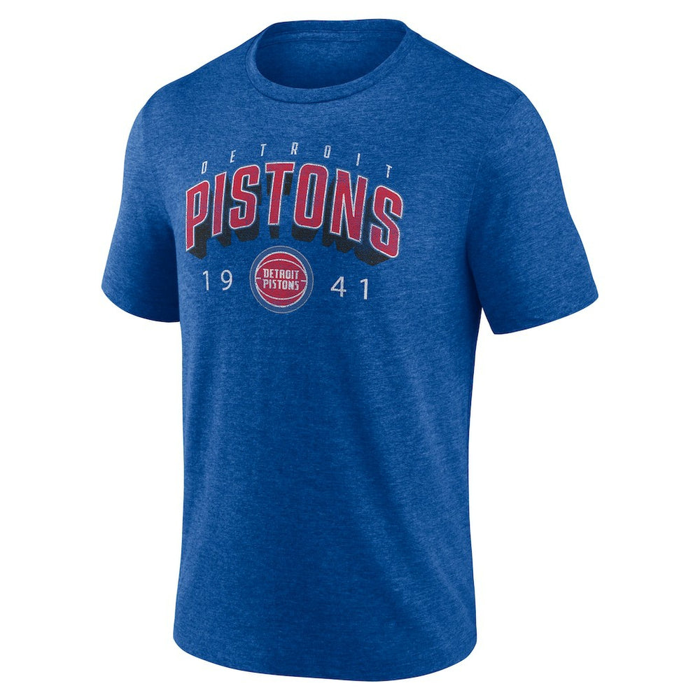 Blue Detroit Pistons Backboard Tri-Blend T-Shirt sale | NBA