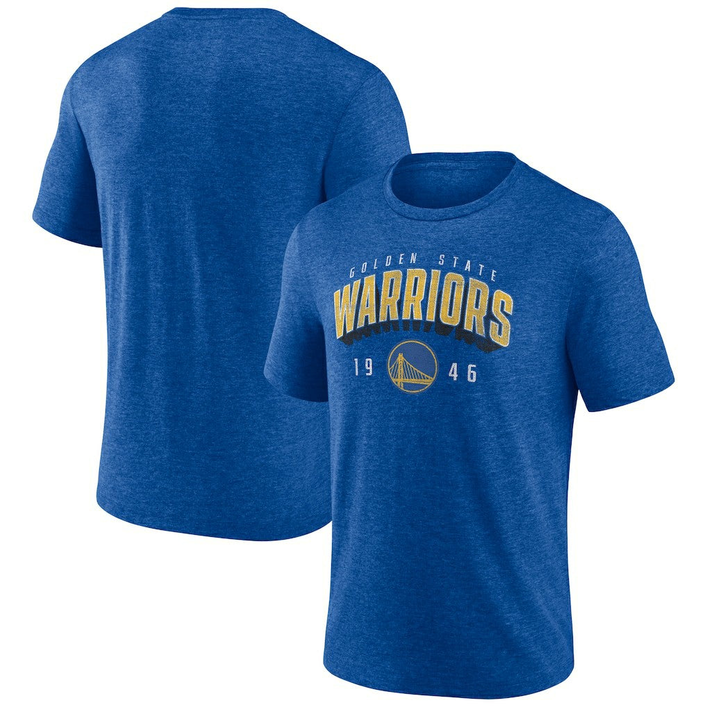 Royal Golden State Warriors Backboard Tri-Blend T-Shirt sale | NBA