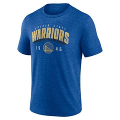 Royal Golden State Warriors Backboard Tri-Blend T-Shirt sale | NBA