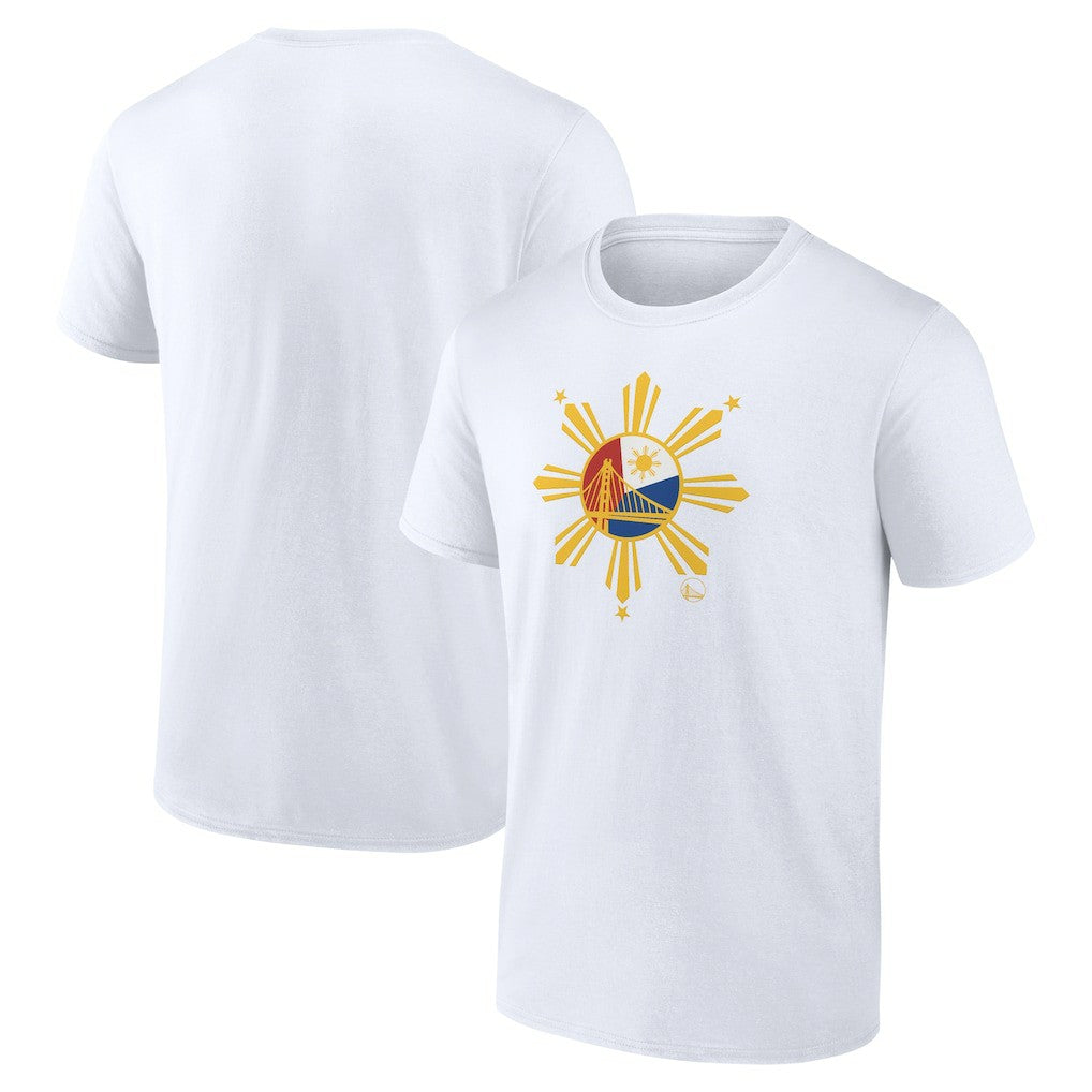 White Golden State Warriors Heritage T-Shirt sale | NBA