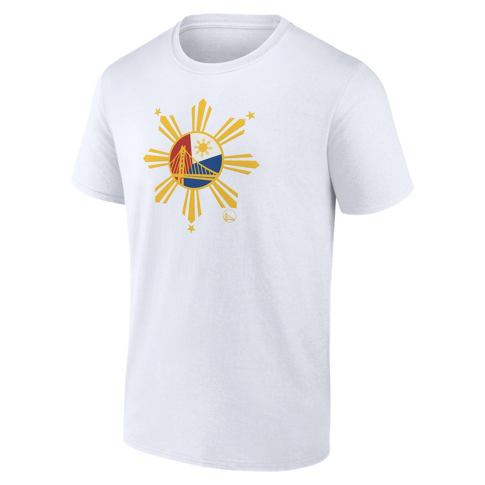 White Golden State Warriors Heritage T-Shirt sale | NBA