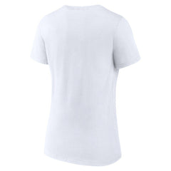 White Golden State Warriors Women's Heritage V-Neck T-Shirt sale | NBA