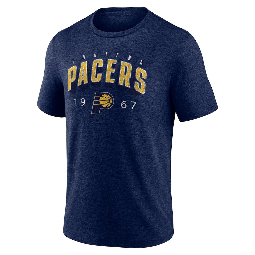 Navy Indiana Pacers Backboard Tri-Blend T-Shirt | NBA