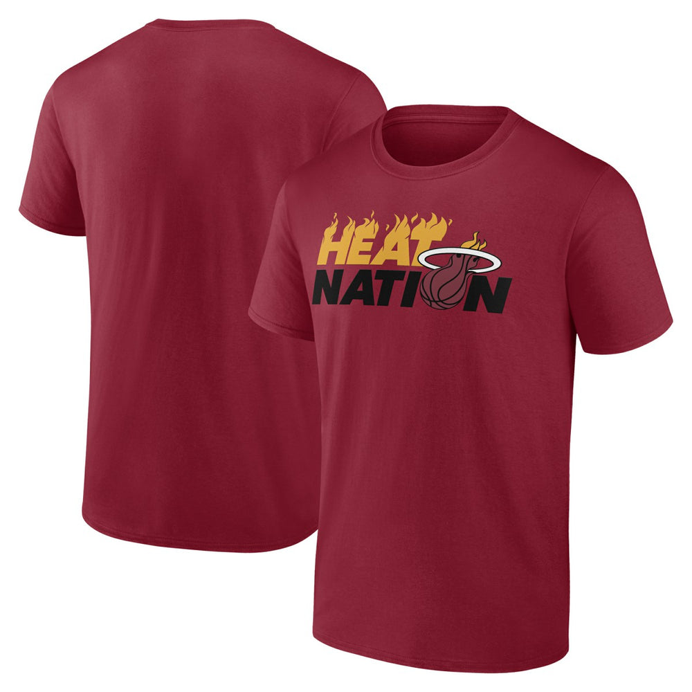 Red Miami Heat Announcer T-Shirt | NBA