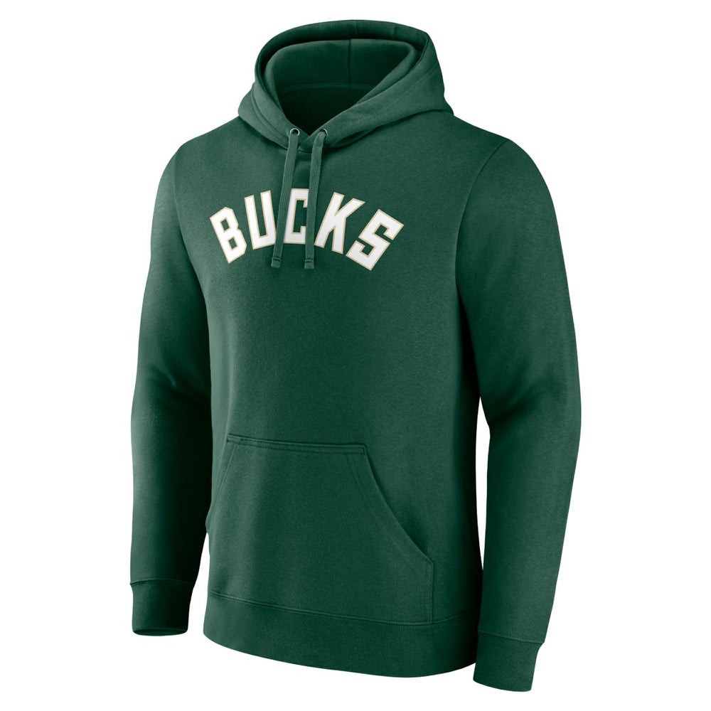 Hunter Green Milwaukee Bucks Wordmark Pullover Hoodie | NBA