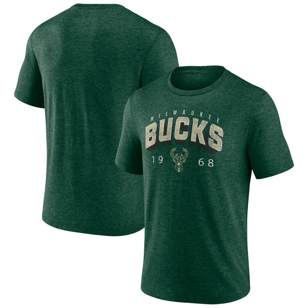 Hunter Green Milwaukee Bucks Backboard Tri-Blend T-Shirt | NBA