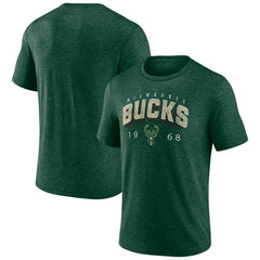 Hunter Green Milwaukee Bucks Backboard Tri-Blend T-Shirt | NBA