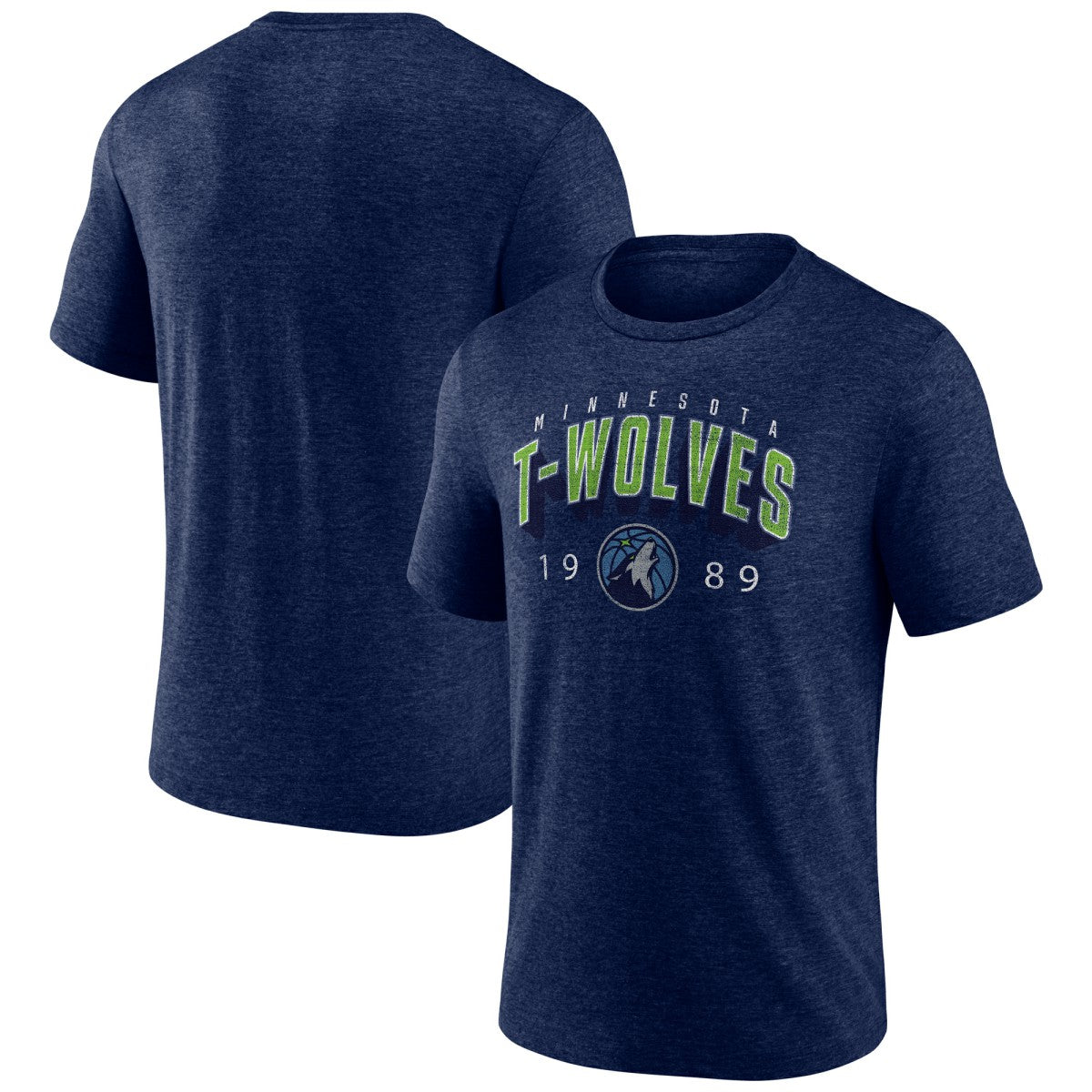 Navy Minnesota Timberwolves Backboard Tri-Blend T-Shirt | NBA