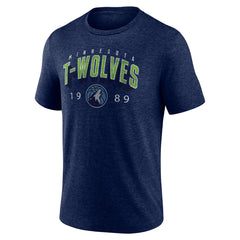 Navy Minnesota Timberwolves Backboard Tri-Blend T-Shirt | NBA