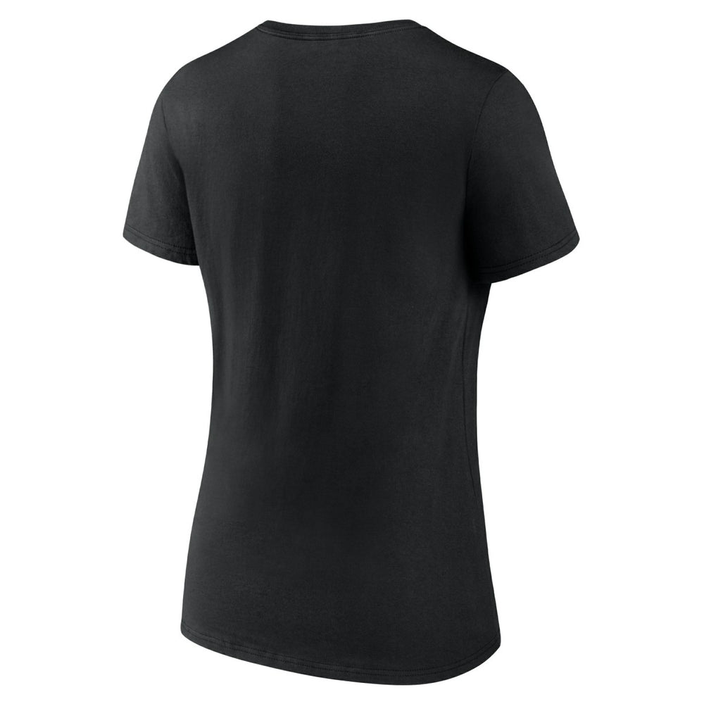 Black Minnesota Timberwolves Women's Core Hometown Launch V-Neck T-Shirt | NBA