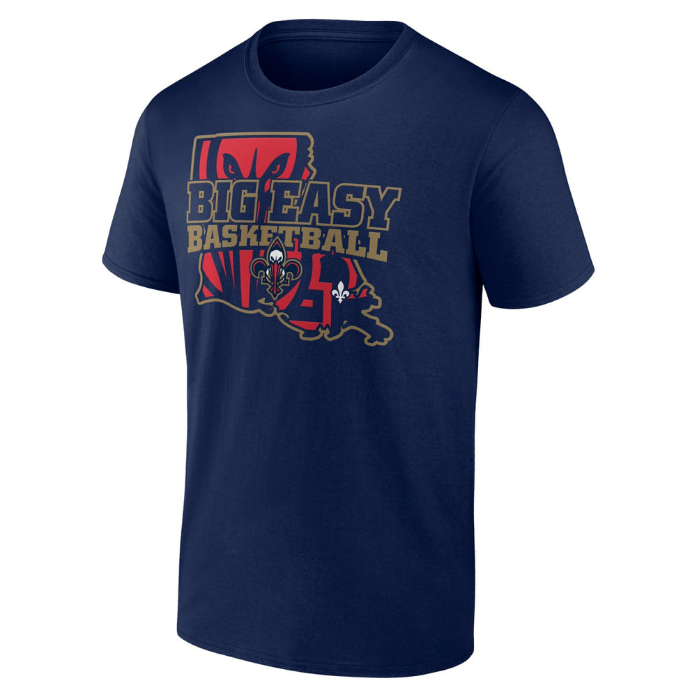 Navy New Orleans Pelicans Core Hometown Launch T-Shirt | NBA