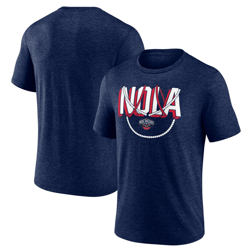 Navy New Orleans Pelicans Team Pride Tri-Blend T-Shirt | NBA