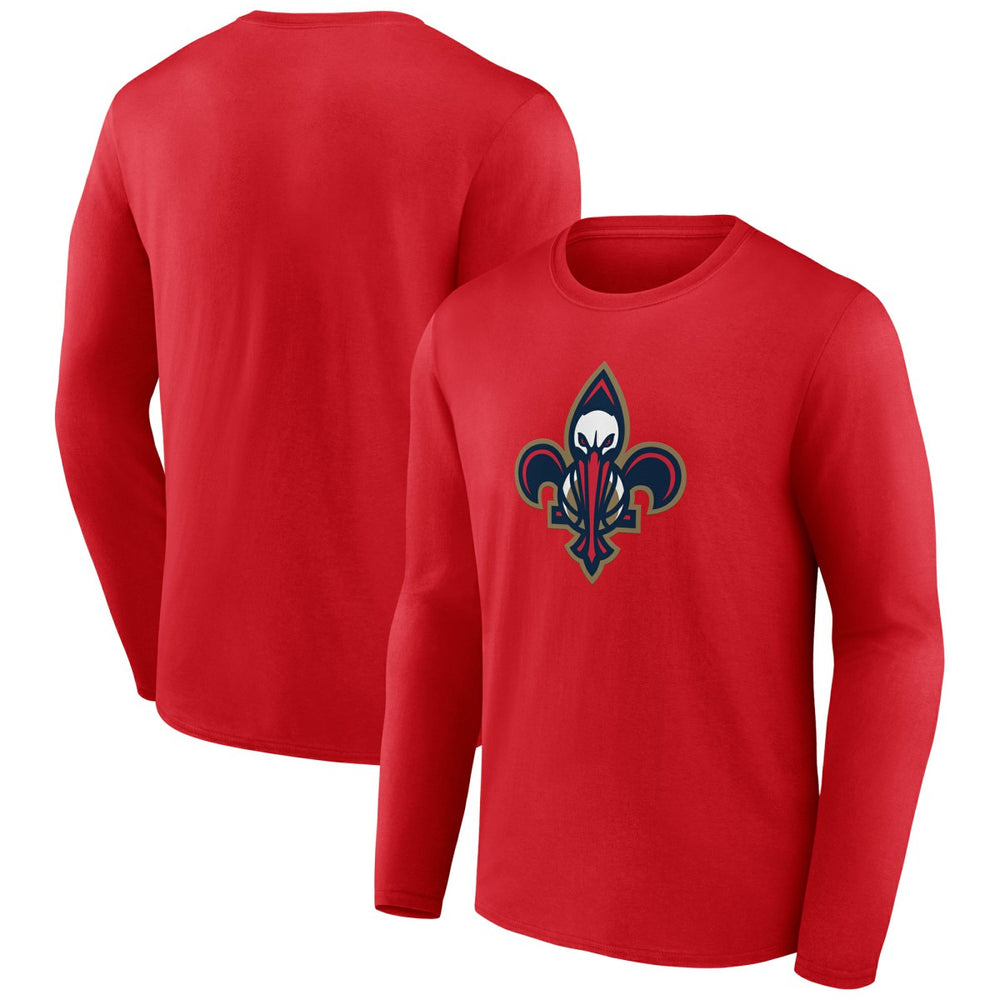 Red New Orleans Pelicans Alternate Logo Long Sleeve T-Shirt | NBA