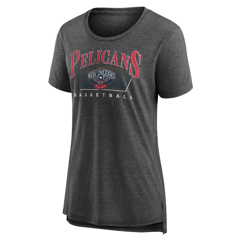 Gray New Orleans Pelicans Women's Selection Tri-Blend T-Shirt | NBA