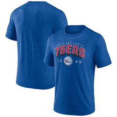 Royal Philadelphia 76ers Backboard Tri-Blend T-Shirt | NBA