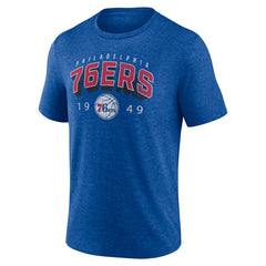 Royal Philadelphia 76ers Backboard Tri-Blend T-Shirt | NBA