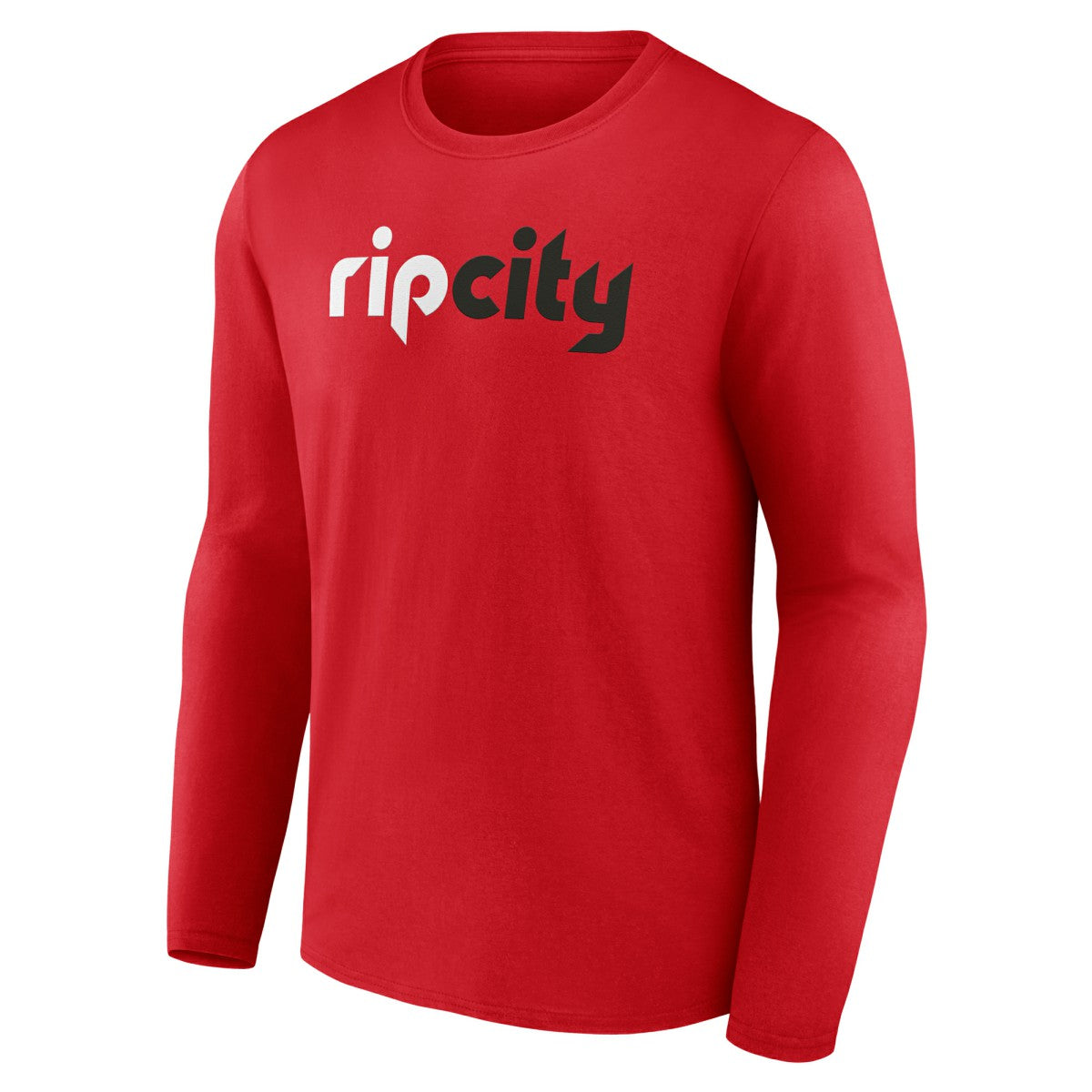 Red Portland Trail Blazers Alternate Logo Long Sleeve T-Shirt | NBA