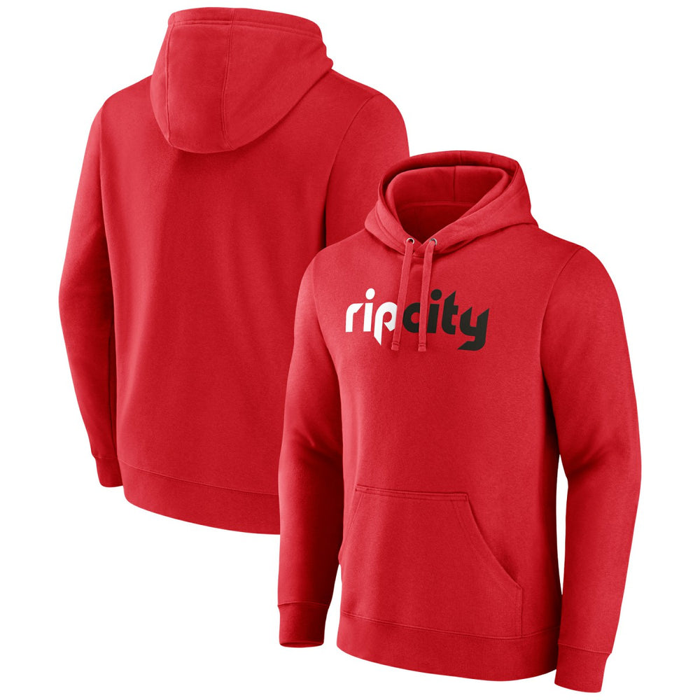 Red Portland Trail Blazers Alternate Logo Pullover Hoodie | NBA