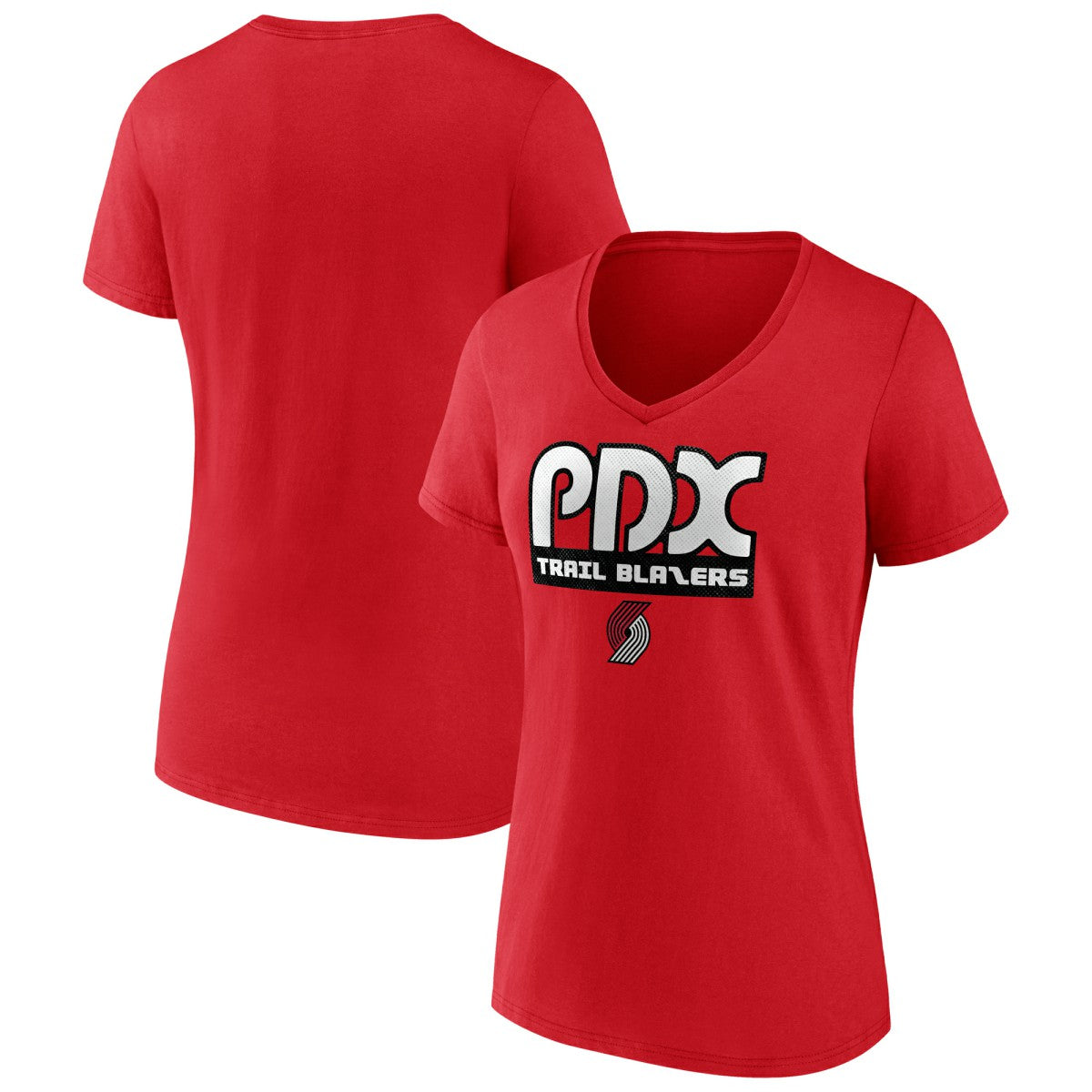 Red Portland Trail Blazers Women's Team Pride V-Neck T-Shirt | NBA