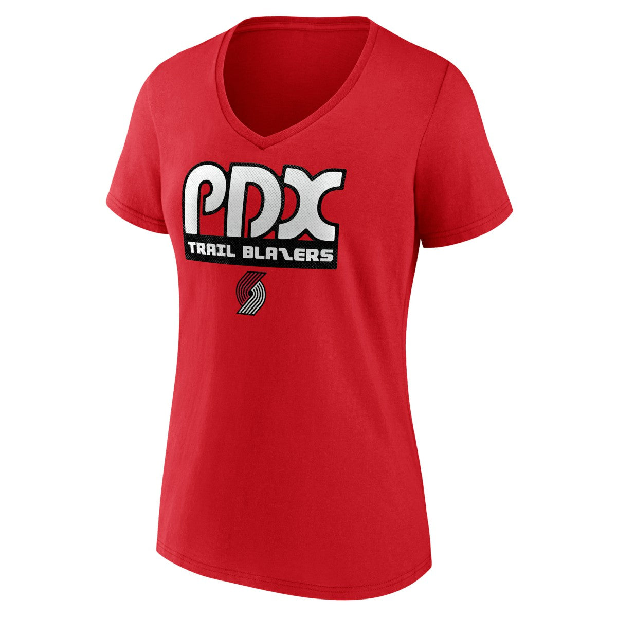 Red Portland Trail Blazers Women's Team Pride V-Neck T-Shirt | NBA