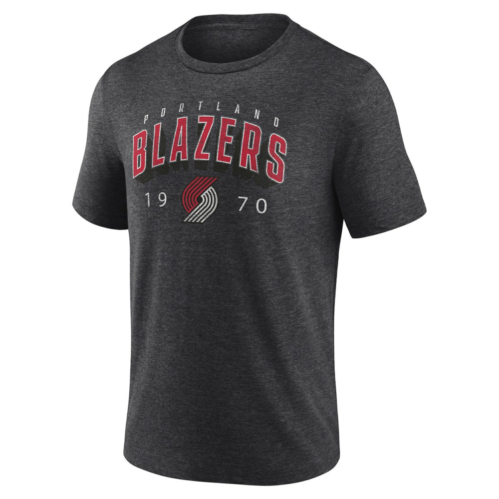 Charcoal Portland Trail Blazers Backboard Tri-Blend T-Shirt | NBA