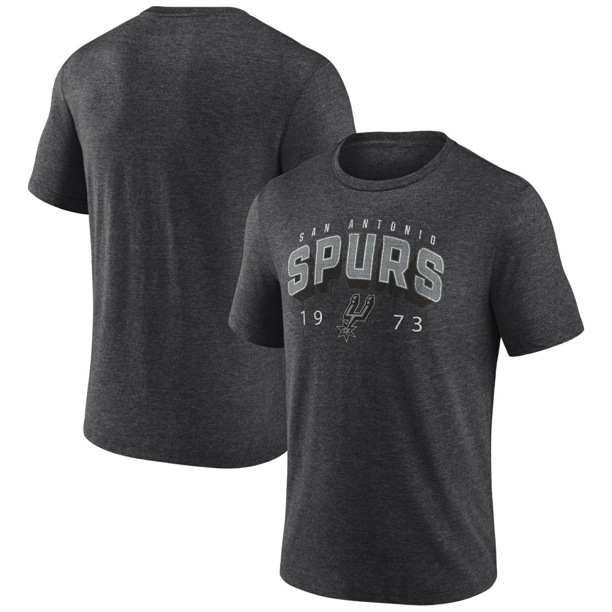 Charcoal San Antonio Spurs Backboard Tri-Blend T-Shirt | NBA